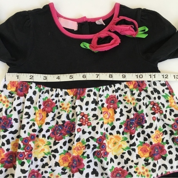 Bundle 2 Pcs Set Little Girls Floral Long sleeve top and Green Velvet Pant - Picture 7 of 16